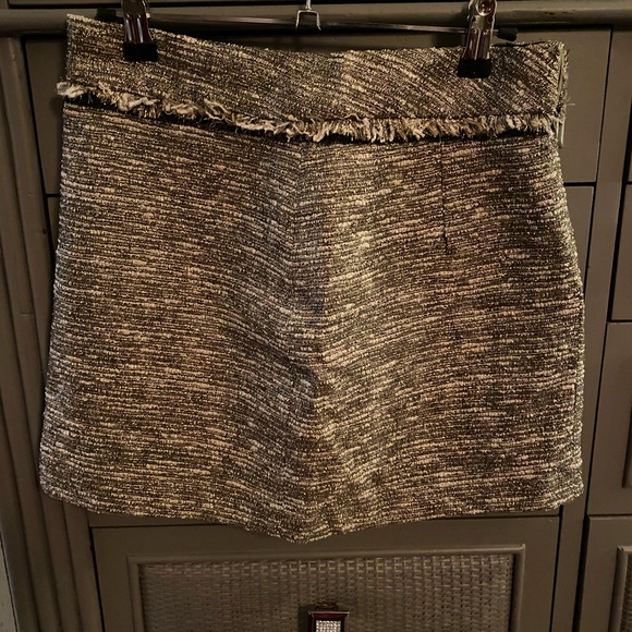Zara Gold Metallic Mini Skirt Size Small Excellent Condition SUPER CUTE! - Picture 1 of 2